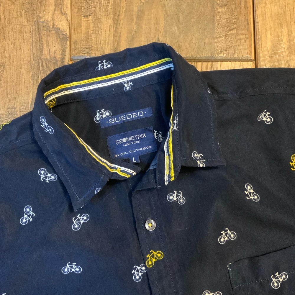Sueded Bicycle Button Down. Size L - image 2
